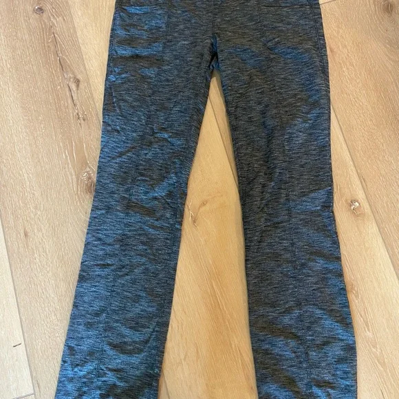 Athleta Gray Straight leg Leggings - Picture 1 of 6